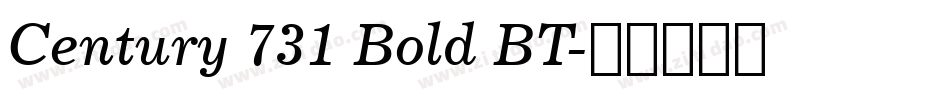 Century 731 Bold BT字体转换